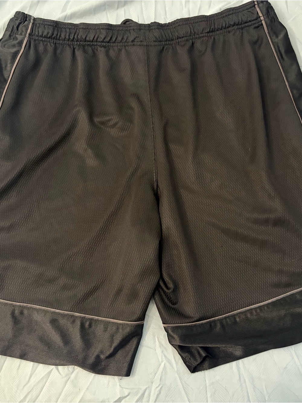 Athletech Black Athletic Shorts with Light Trim